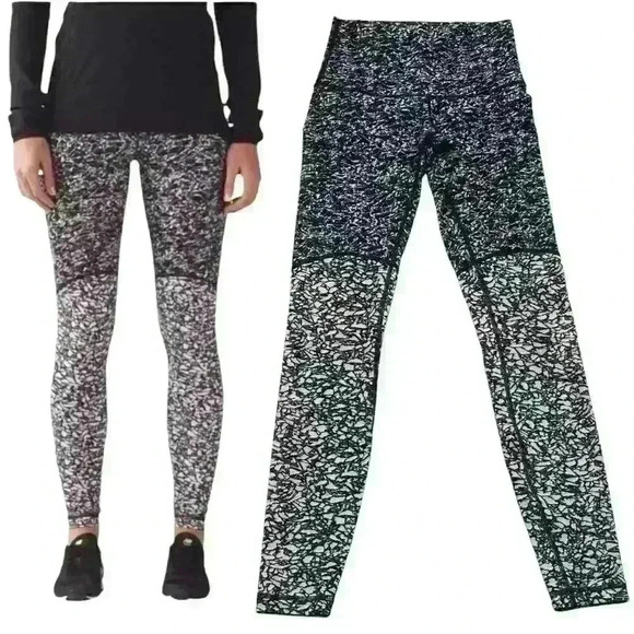 LULULEMON Leggings Wunder Under Pant Hi-rise Crop Luxtreme Womens 4 Athleisure - Picture 1 of 9